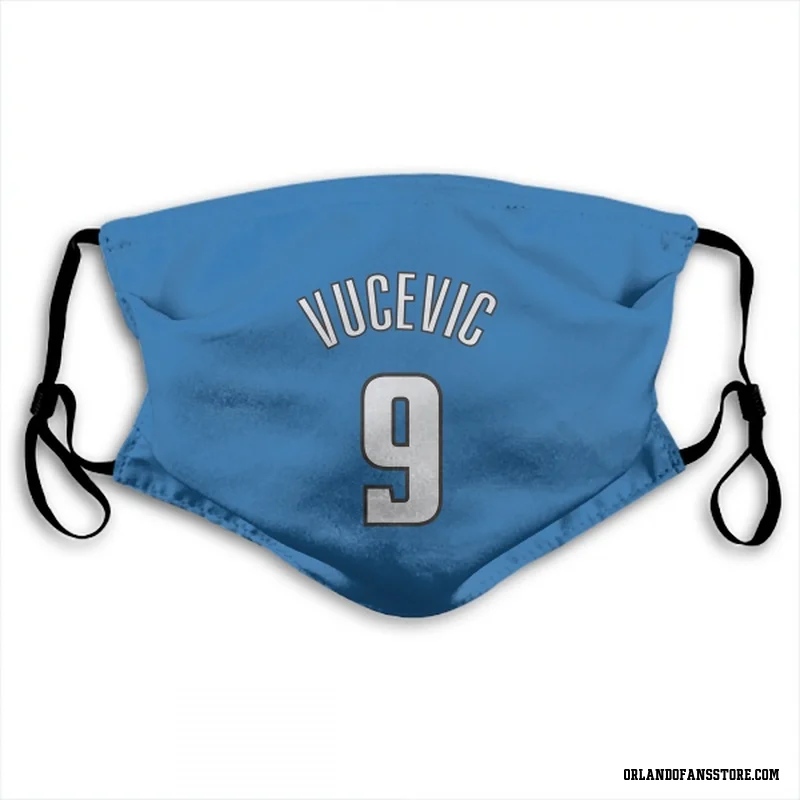 Blue Orlando Magic  Nikola Vucevic  Face Mask (With 2 Free PM2.5 Filters)