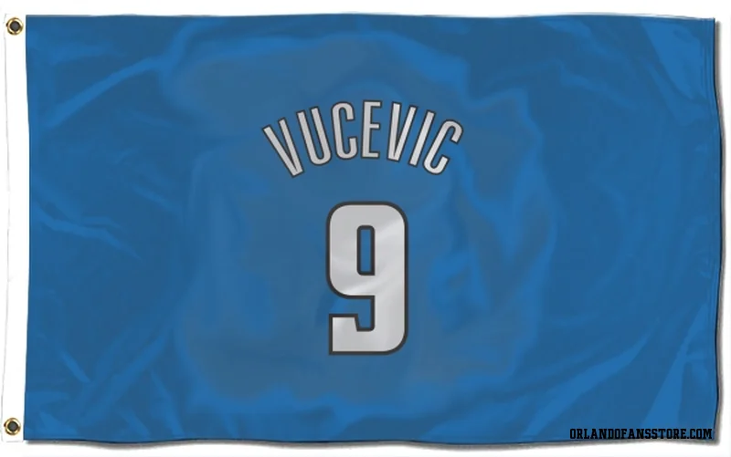 Blue Orlando Magic  Nikola Vucevic  Flag (3 X 5)