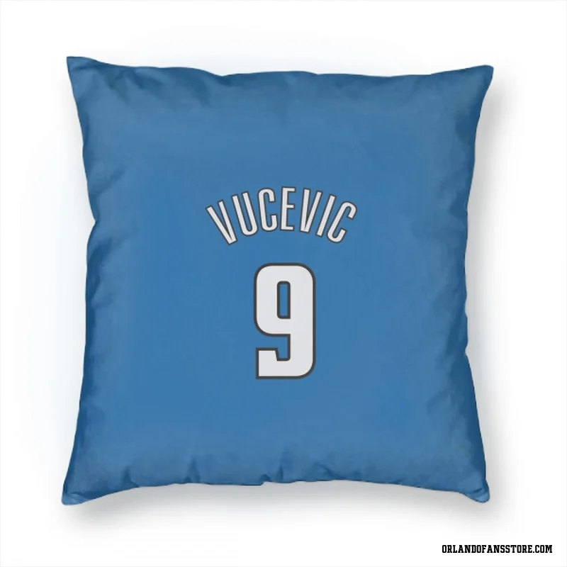 Blue Orlando Magic  Nikola Vucevic  Pillow Cover (18 X 18)