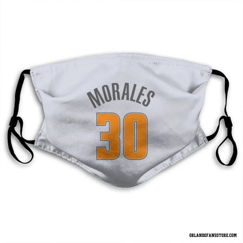 White Orlando Magic  Alex Morales  Face Mask (With 2 Free PM2.5 Filters)