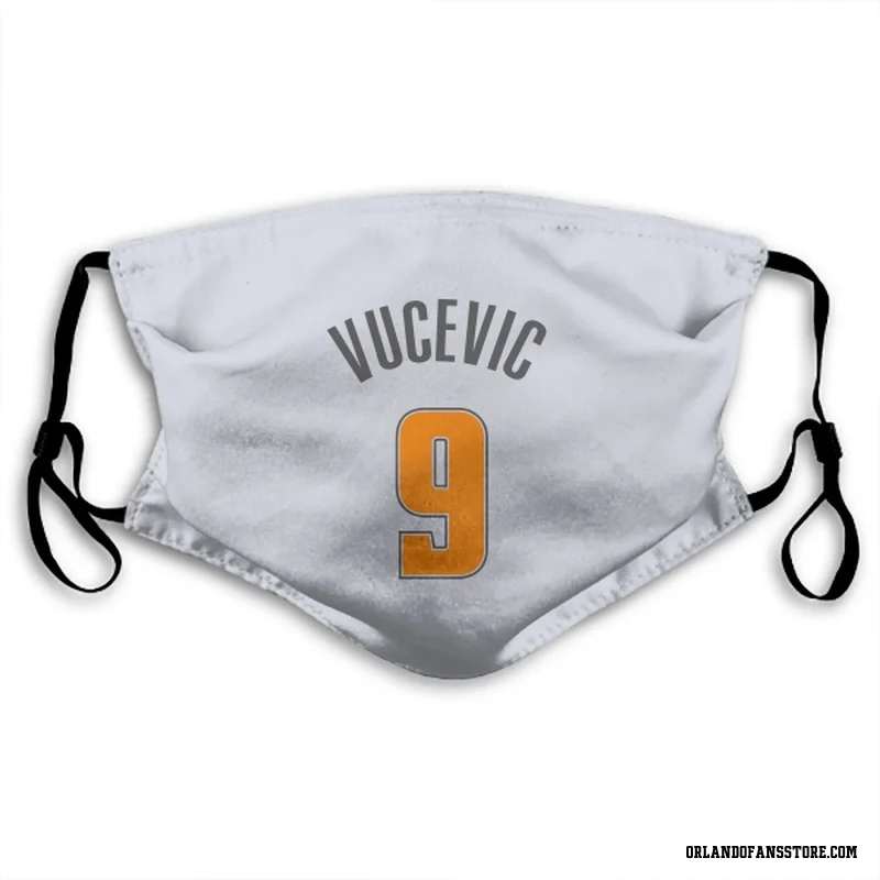 White Orlando Magic  Nikola Vucevic  Face Mask (With 2 Free PM2.5 Filters)